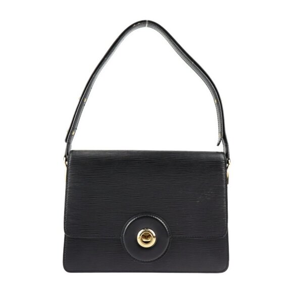 LOUIS VUITTON Black Leather Shoulder Bag - Picture 1 of 9